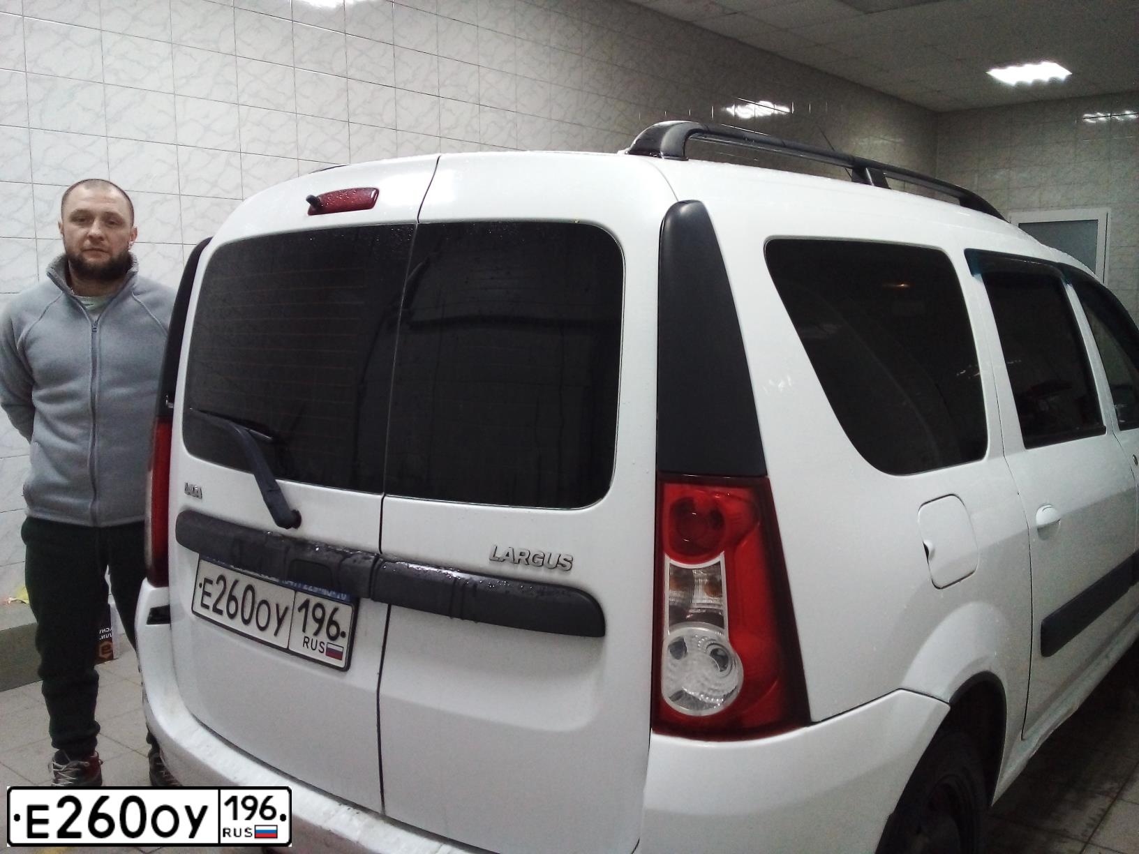 Фото автомобиля LADA LARGUS, 2013 — госномер Р731ОА45. Цвет: Белый