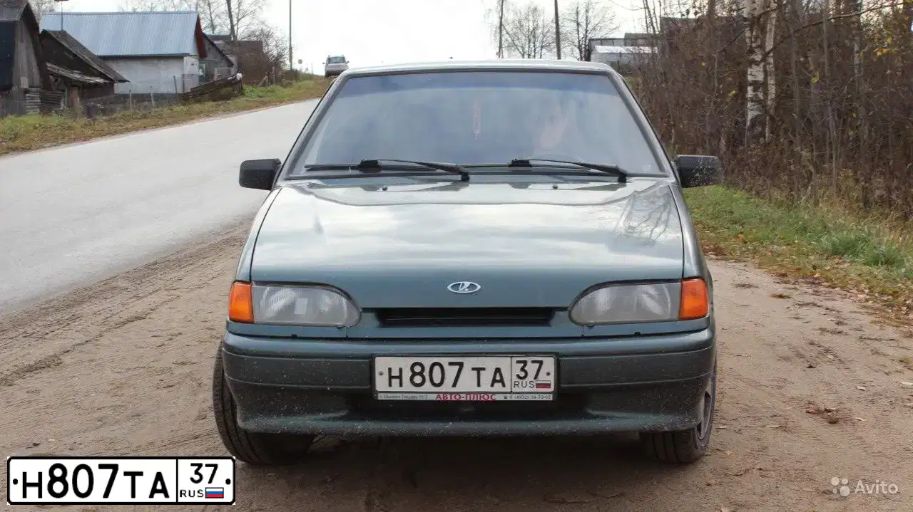 Фото автомобиля LADA 2114 SAMARA, 2011 — госномер Н807ТА37. Цвет: сине-зеленый