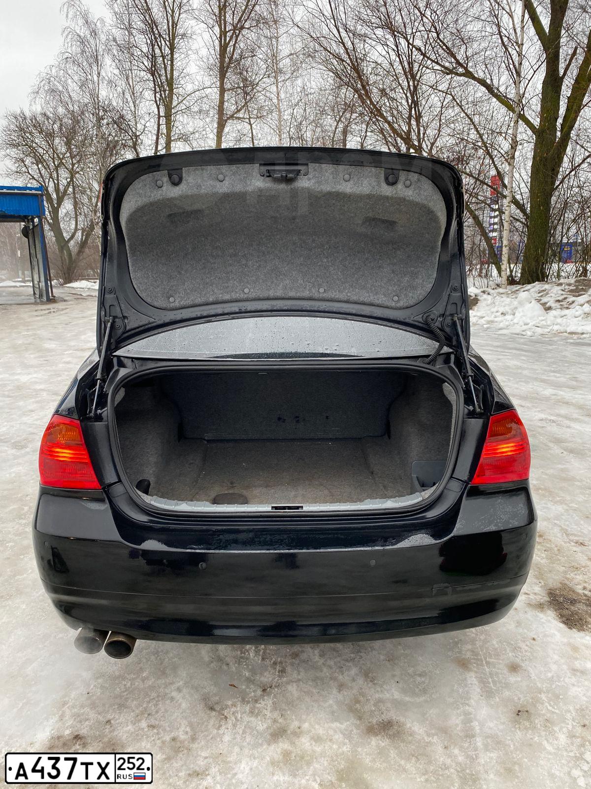 Фото автомобиля BMW 318I, 2008 — госномер В190ВН252. Цвет: ЧЕРНЫЙ
