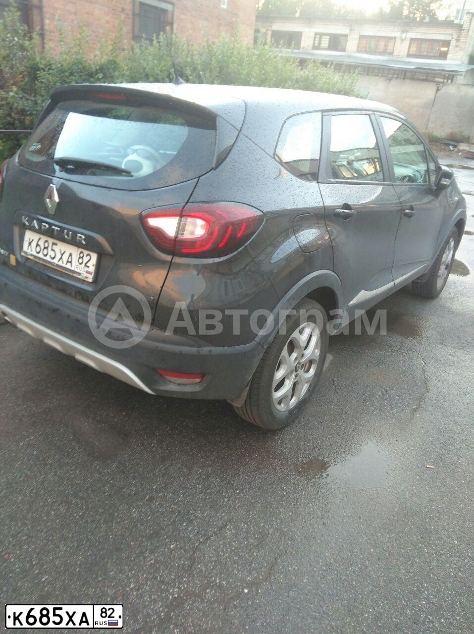 Фото автомобиля RENAULT KAPTUR, 2016 — госномер К685ХА82. Цвет: ЧЕРНЫЙ