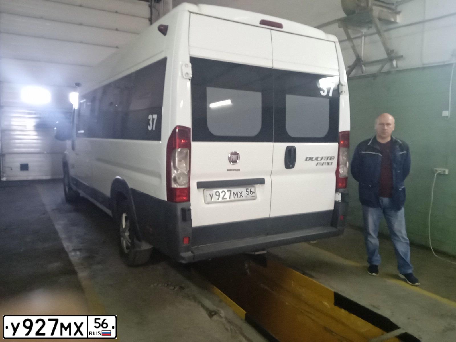 Фото автомобиля FIAT DUCATO, 2013 — госномер У927МХ56. Цвет: БЕЛЫЙ