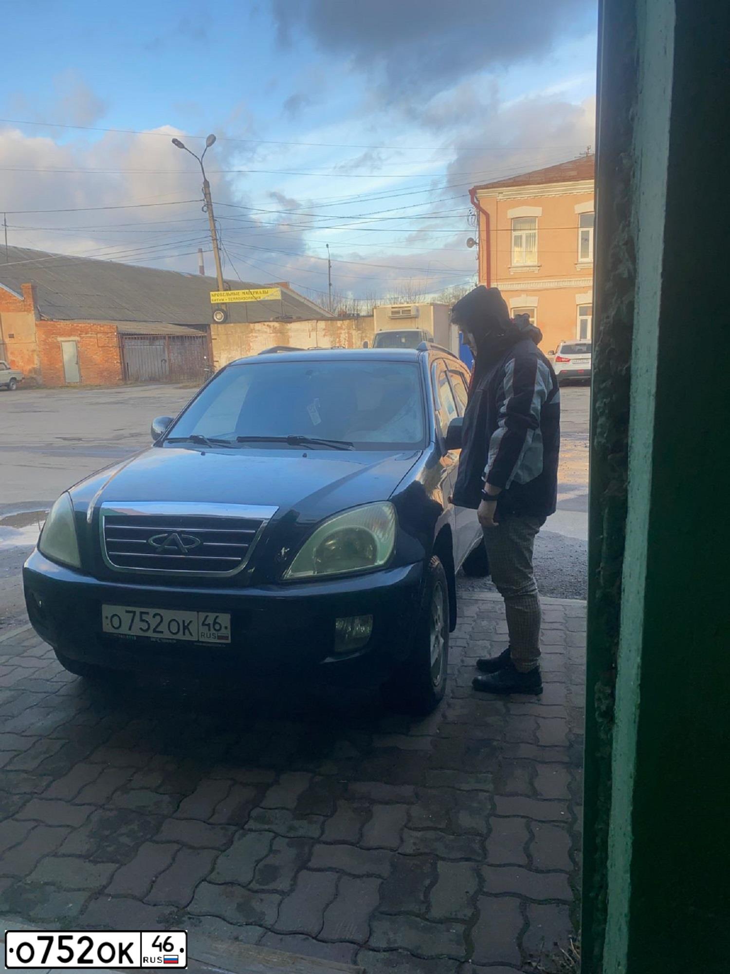 Фото автомобиля CHERY TIGGO, 2008 — госномер О752ОК46. Цвет: ЗЕЛЕНЫЙ