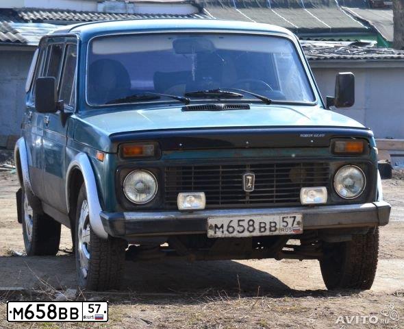 Фото автомобиля LADA 2131 NIVA, 1996 — госномер М658ВВ57. Цвет: ЗЕЛЕНЫЙ/ИЗУМРУД