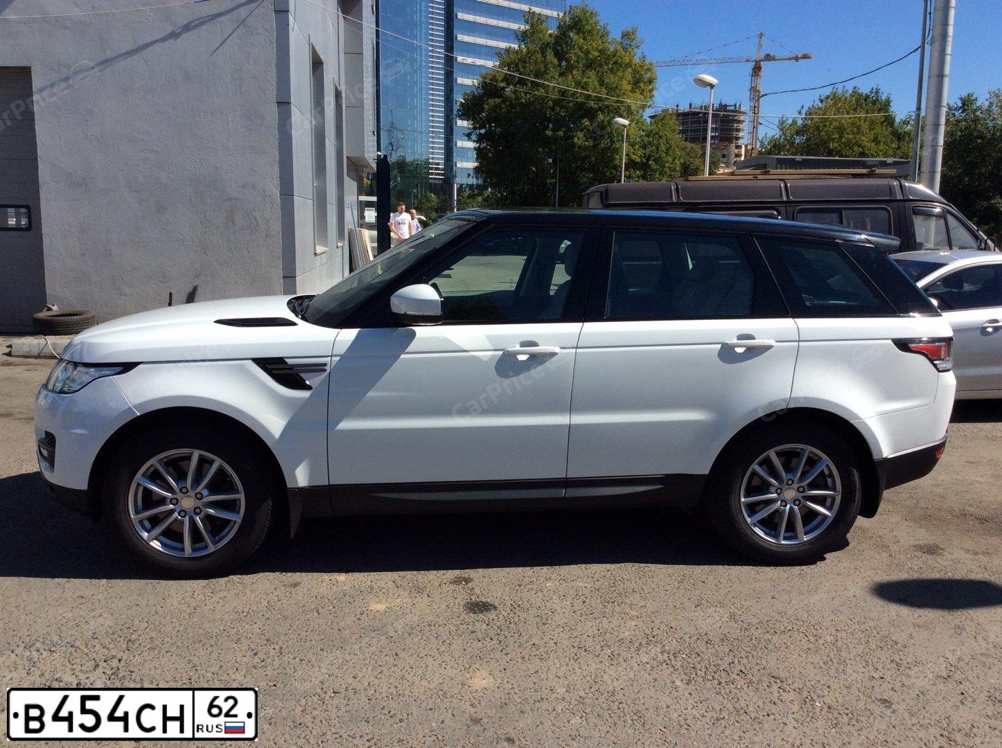 Фото автомобиля LAND ROVER RANGE ROVER SPORT, 2013 — госномер Н554ЕР550. Цвет: ЯРКО-БЕЛЫЙ