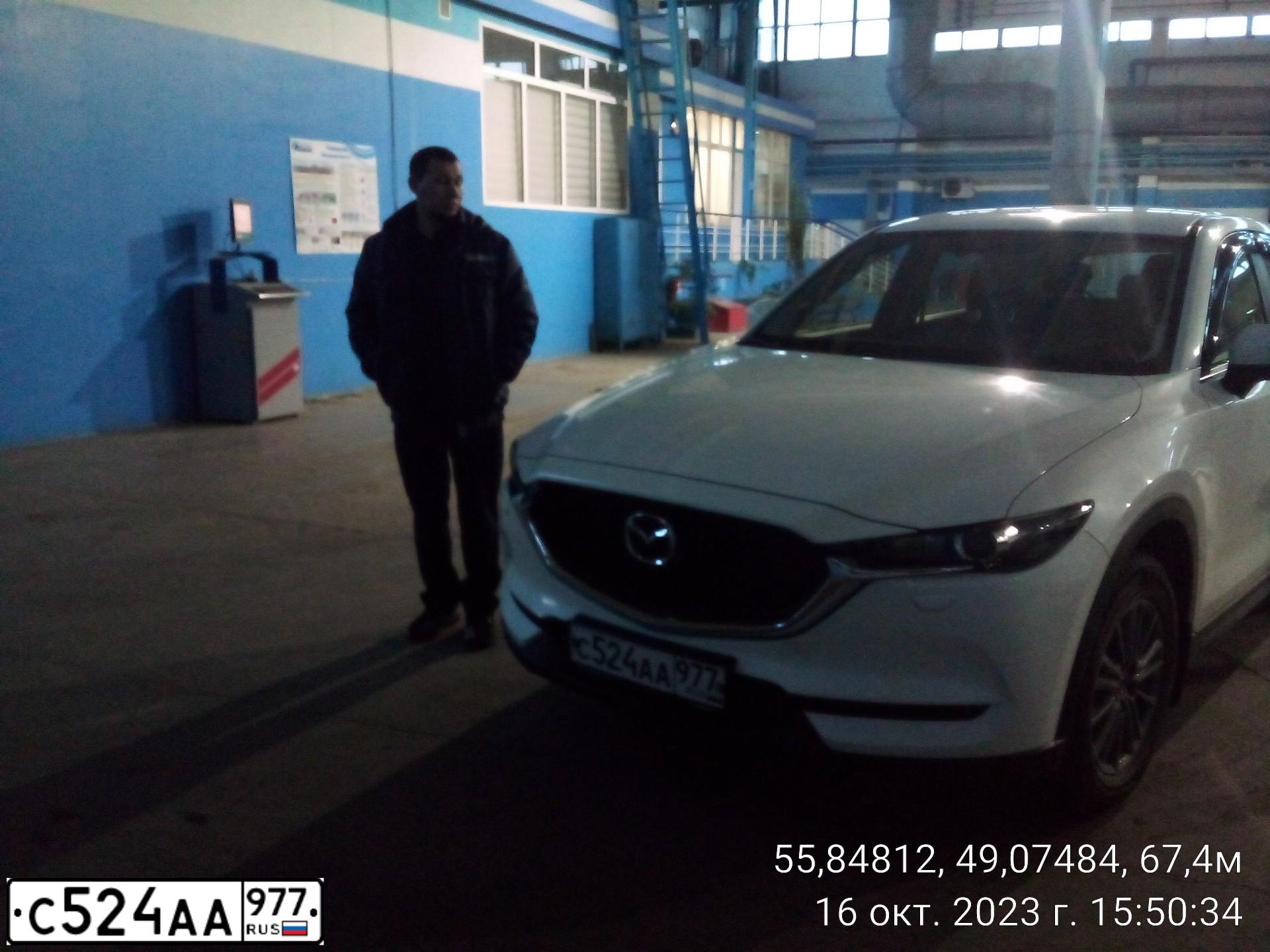 Фото автомобиля MAZDA CX-5, 2019 — госномер С094МВ716. Цвет: БЕЛЫЙ ПЕРЛАМУТР