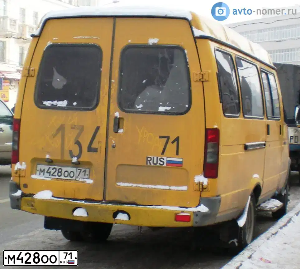 Фото автомобиля GAZ 3221 EL, 2006 — госномер М428ОО71. Цвет: ЖЕЛТЫЙ
