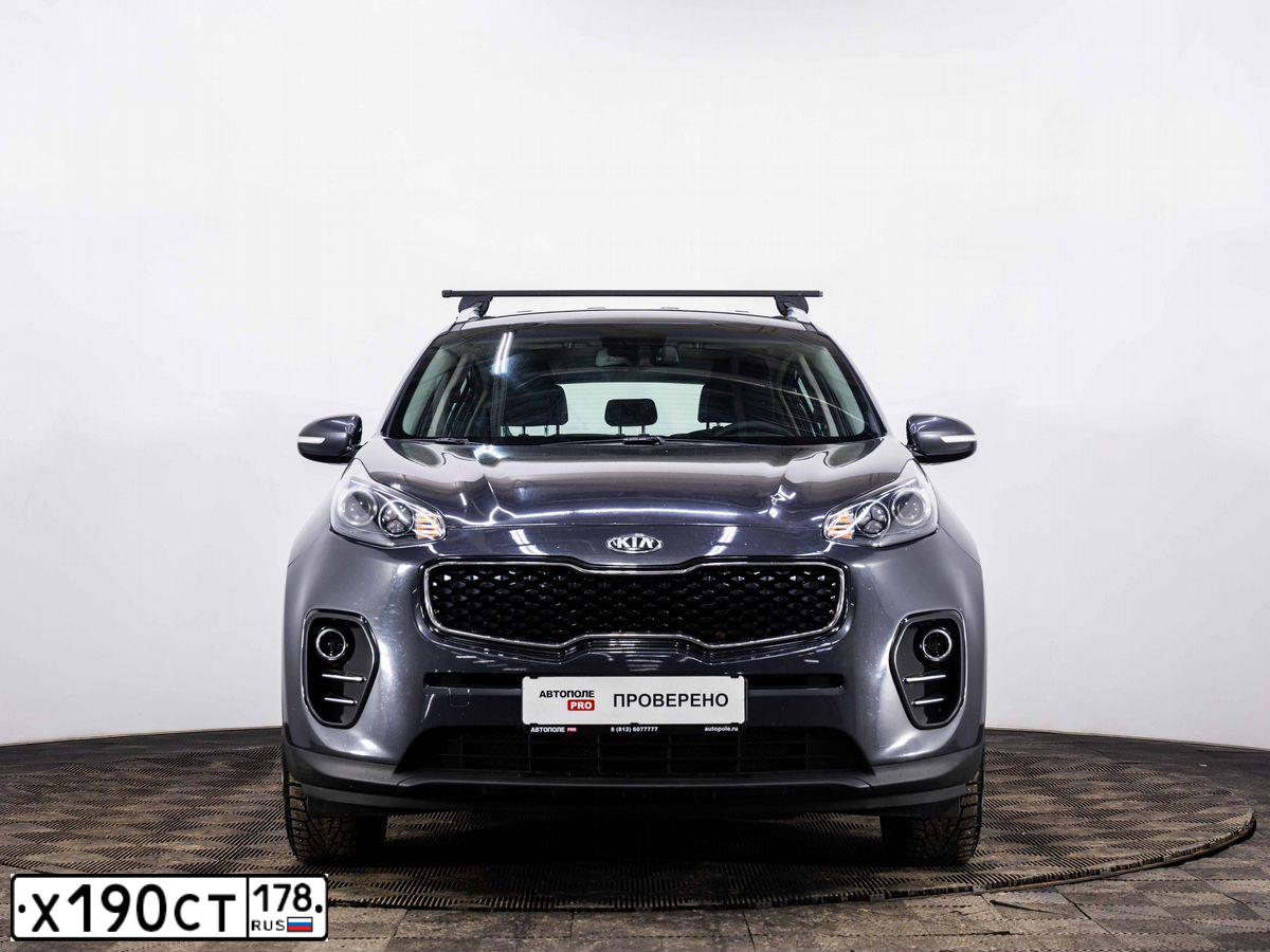Фото автомобиля KIA SPORTAGE, 2017 — госномер Х190СТ178. Цвет: Серый