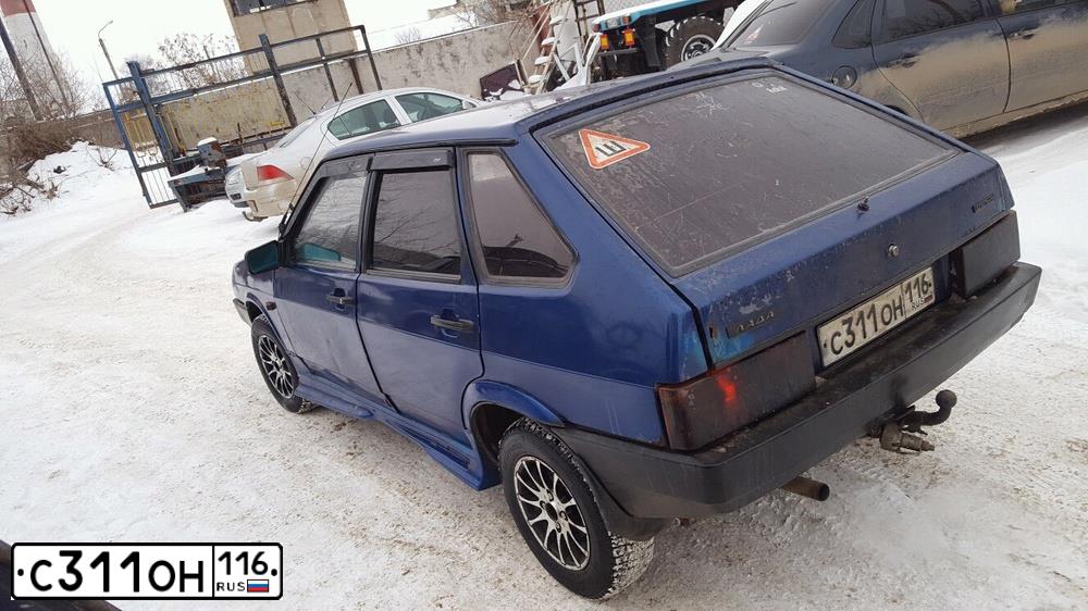 Фото автомобиля LADA 2109 SAMARA, 2000 — госномер С311ОН116. Цвет: СЕРЕБРИСТЫЙ ЯРКО-СИНИЙ