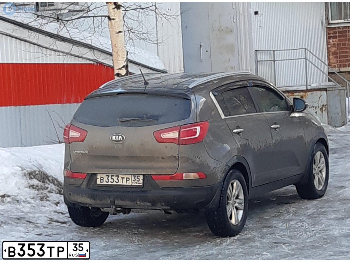 Фото автомобиля KIA SPORTAGE SLS, 2013 — госномер Х383СА797