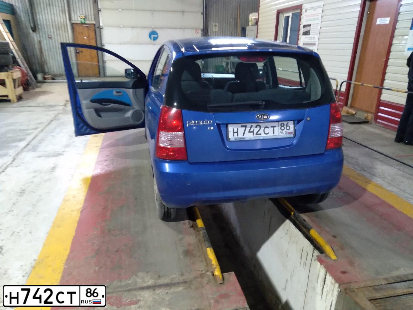 Фото автомобиля KIA PICANTO, 2007 — госномер А210МЕ172. Цвет: СИНИЙ