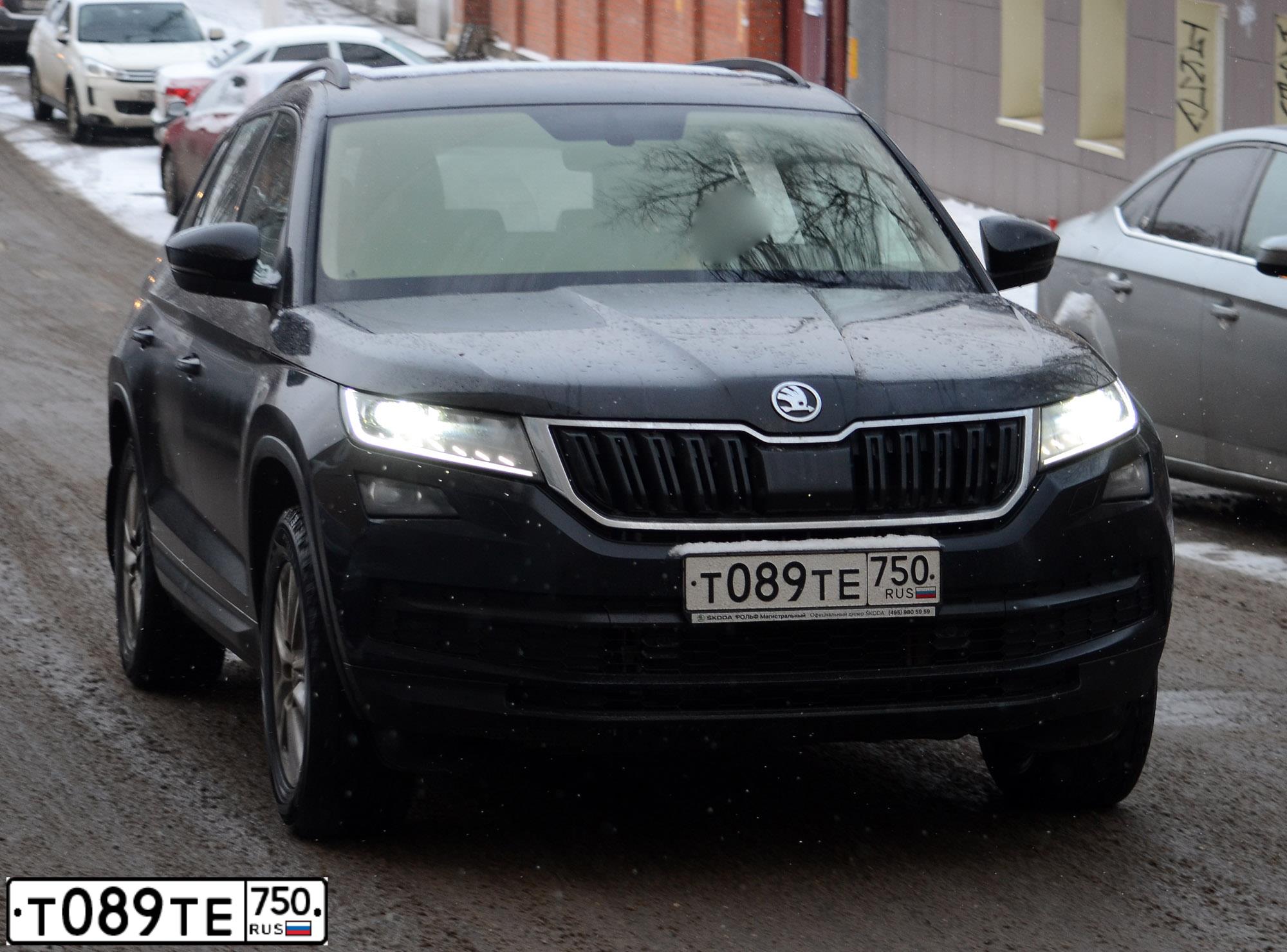 Фото автомобиля SKODA KODIAQ, 2018 — госномер К681ВА185. Цвет: ЧЕРНЫЙ