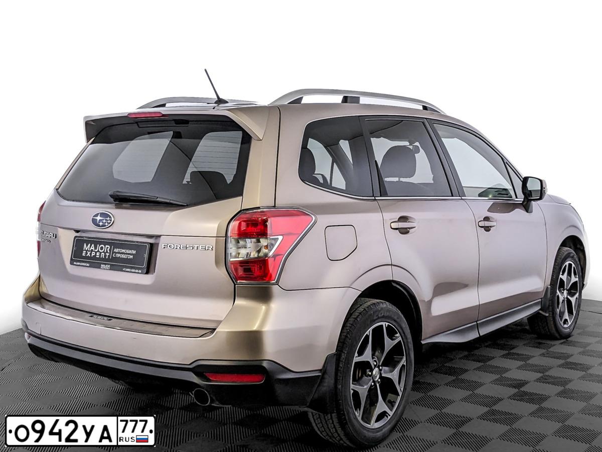 Фото автомобиля SUBARU FORESTER, 2013 — госномер К888ЕМ71. Цвет: БЕЖЕВЫЙ