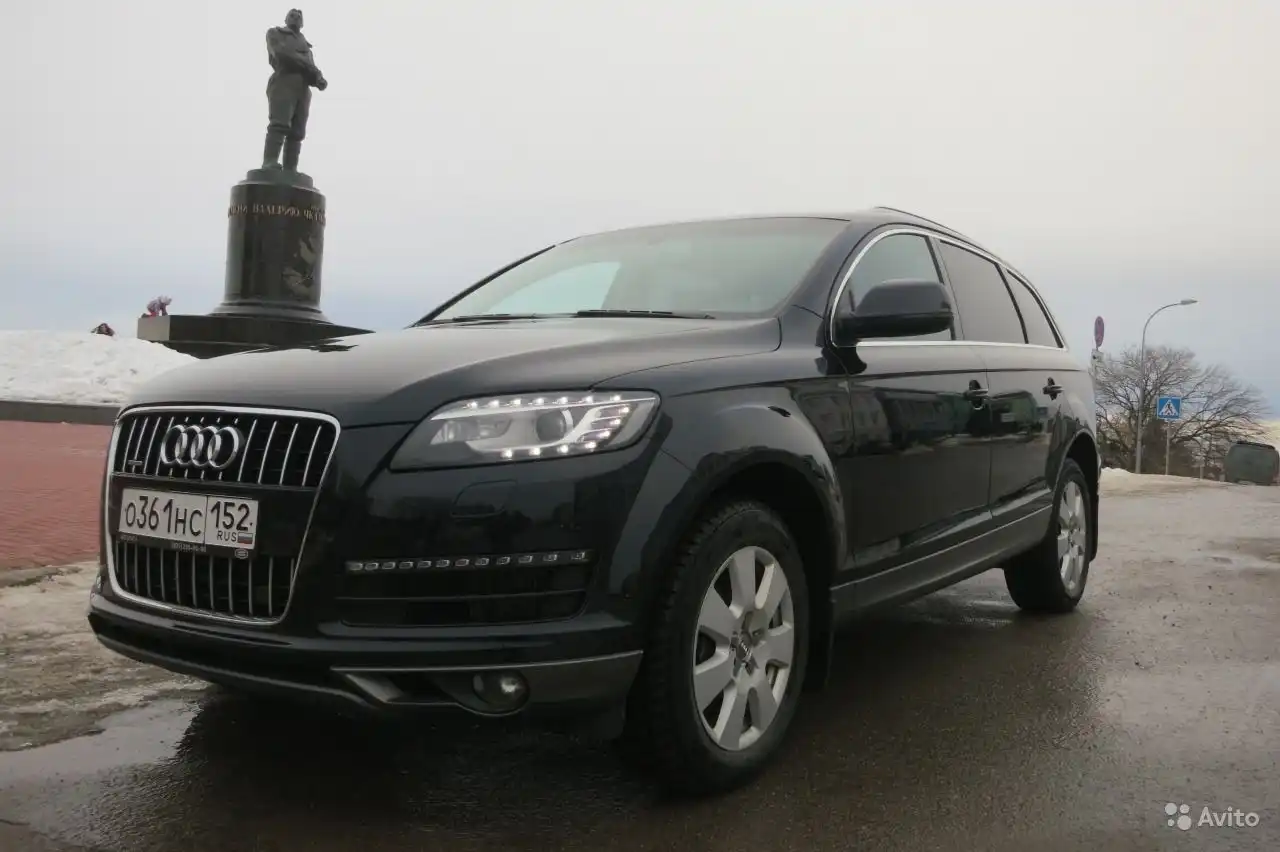 Фото автомобиля AUDI Q7, 2009 — госномер У407ВС152. Цвет: ЧЕРНЫЙ