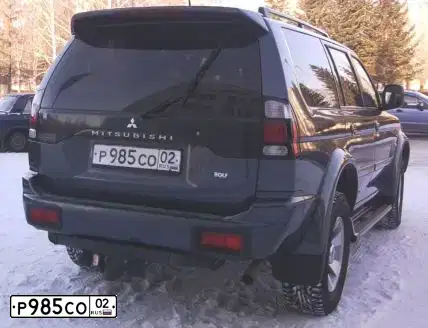 Фото автомобиля MITSUBISHI PAJERO SPORT, 2007 — госномер Е676МТ73. Цвет: СЕРЫЙ ТЕМНЫЙ