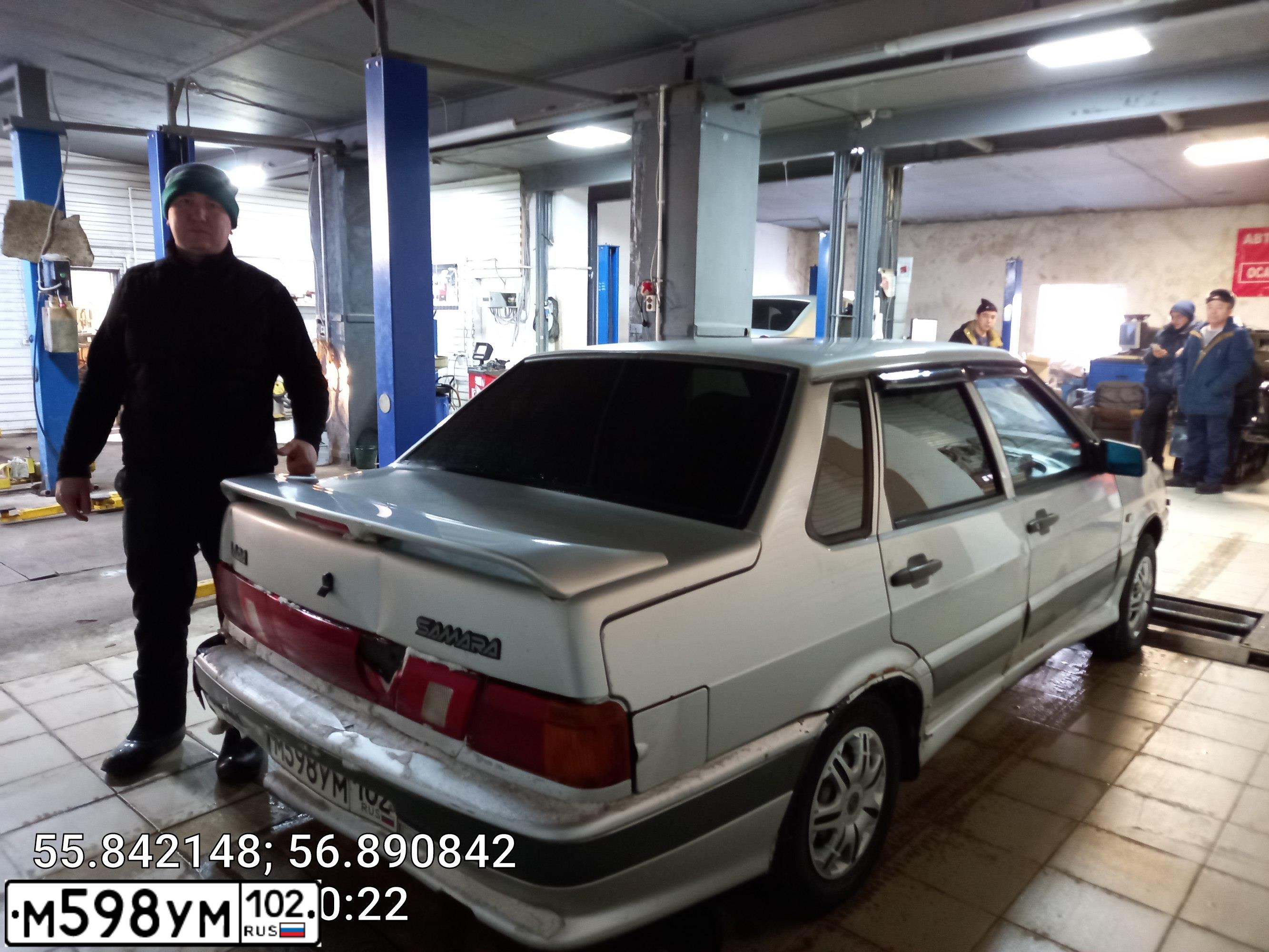 Фото автомобиля LADA 2115 SAMARA, 2005 — госномер М598УМ102. Цвет: Светло-Серебристый металлик