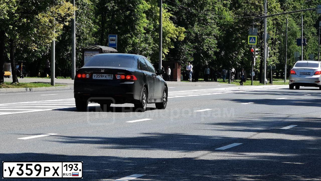 Фото автомобиля HONDA ACCORD, 2007 — госномер М326АН550. Цвет: ЧЕРНЫЙ