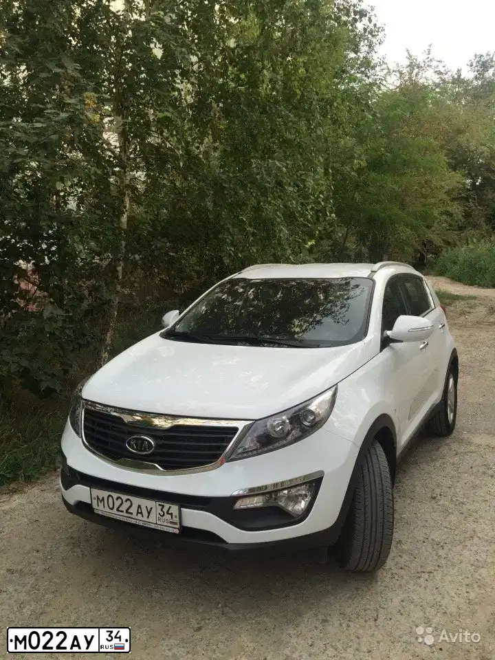 Фото автомобиля KIA SPORTAGE, 2012 — госномер Н745ТО73. Цвет: БЕЛЫЙ