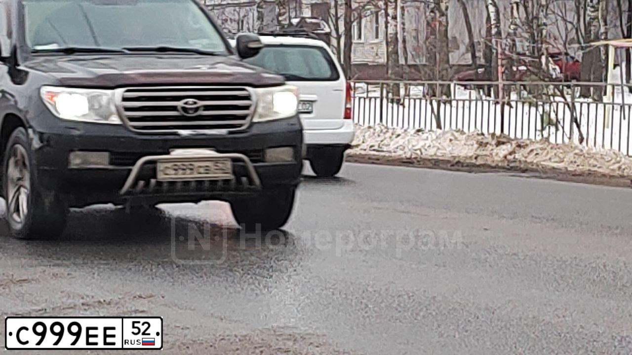 Фото автомобиля JEEP GRAND CHEROKEE, 2007 — госномер С999ЕЕ52. Цвет: ЧЕРНЫЙ