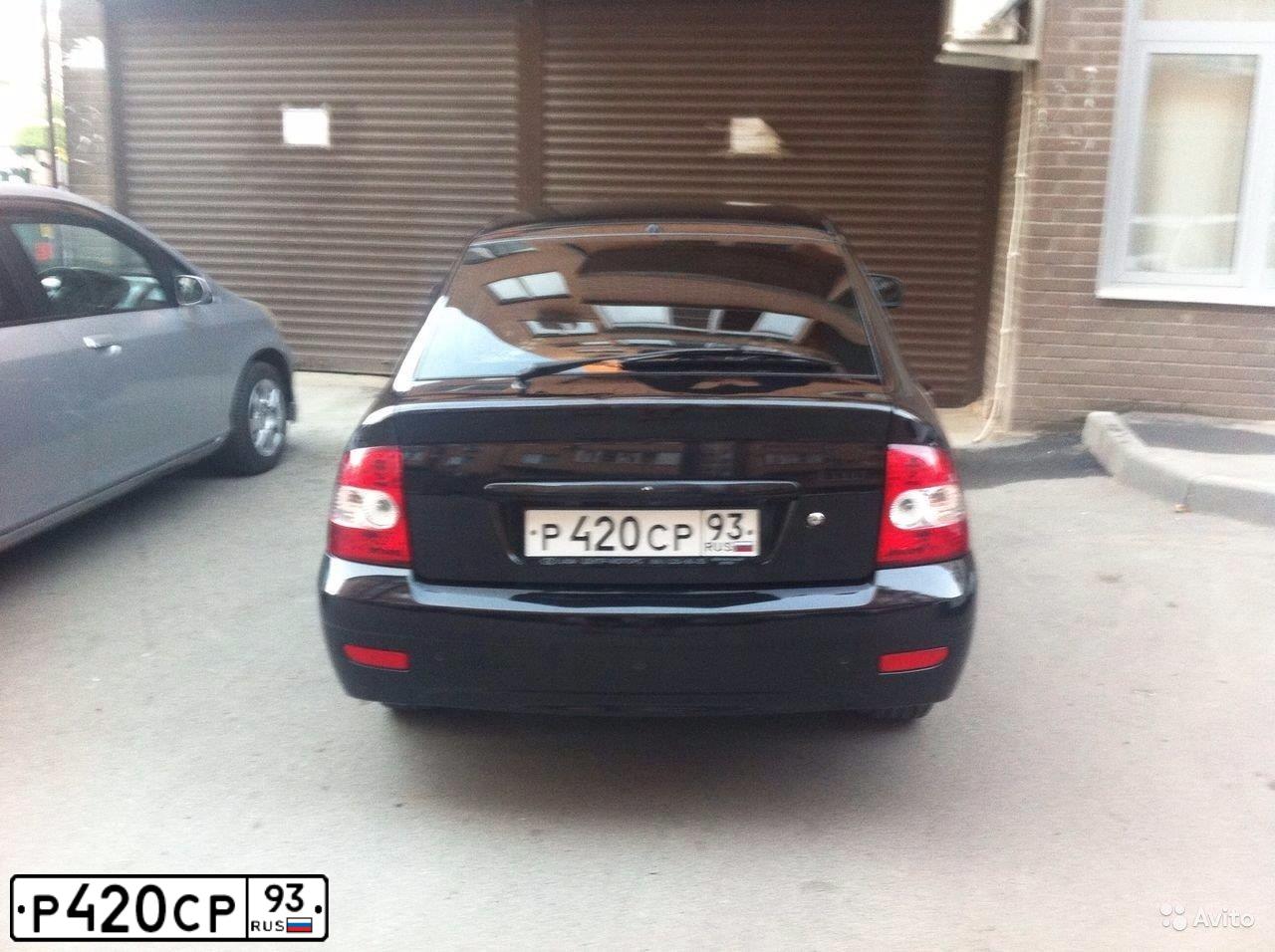 Фото автомобиля LADA 2172 PRIORA, 2010 — госномер В616СВ01. Цвет: Темно-зеленый