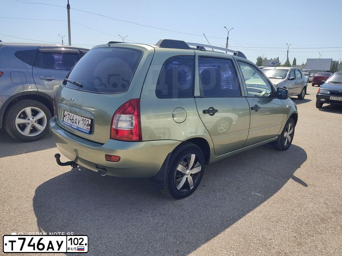 Фото автомобиля LADA 1117 KALINA, 2011 — госномер Т746АУ102. Цвет: СВЕТЛО-ЗЕЛЕНЫЙ