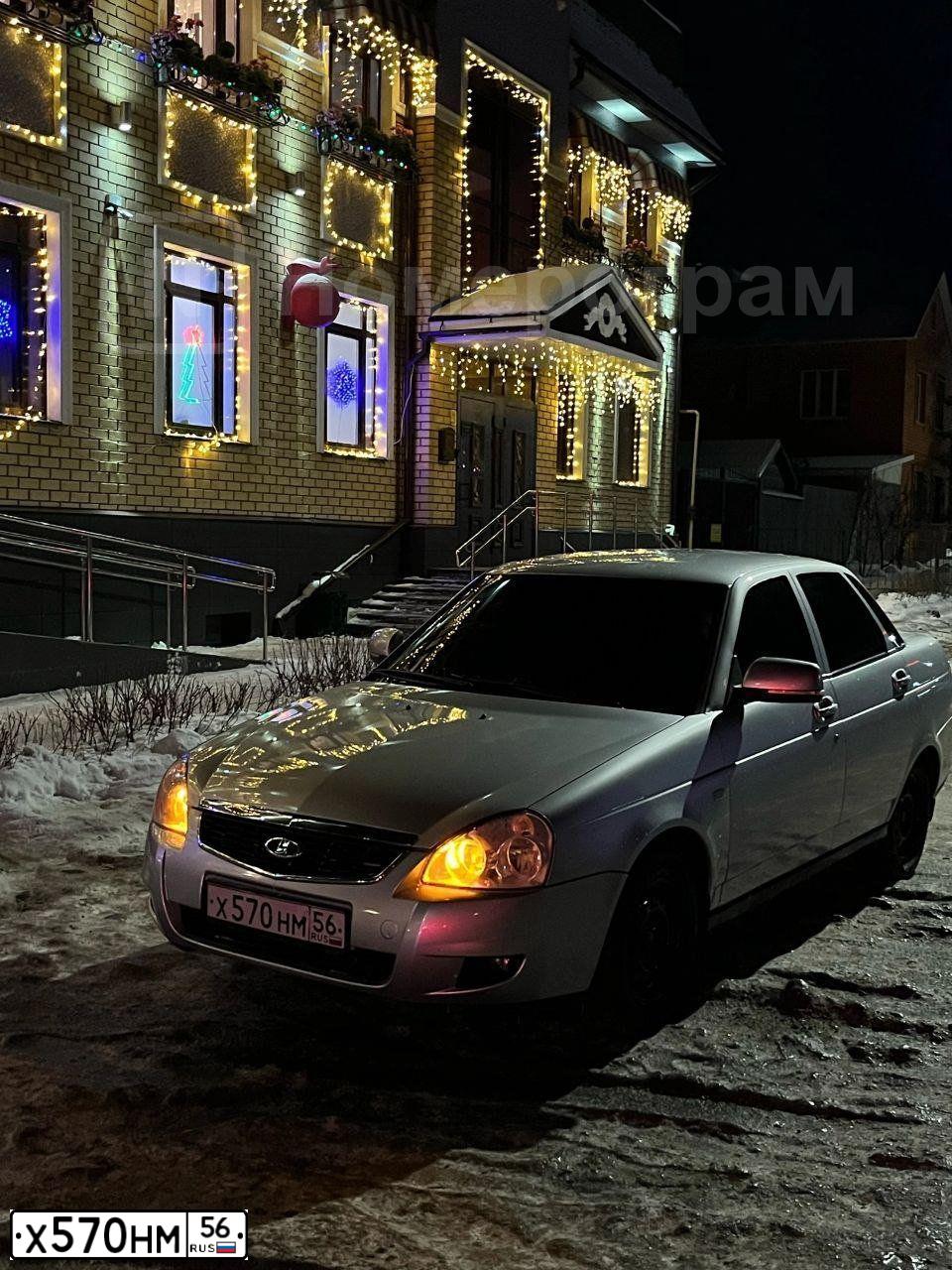 Фото автомобиля LADA PRIORA, 2008 — госномер Н574МВ07. Цвет: Светло-серебристый металик