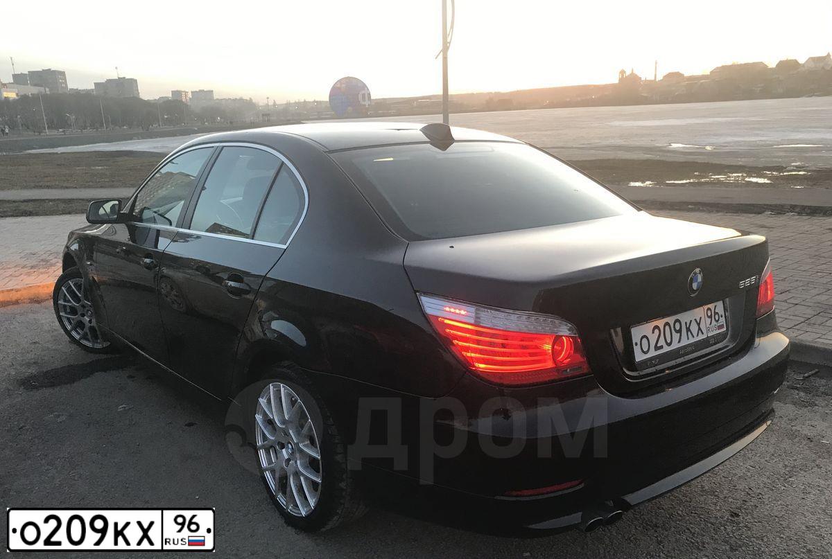 Фото автомобиля BMW SERIE 5, 2009 — госномер К002АА196. Цвет: ЧЕРНЫЙ
