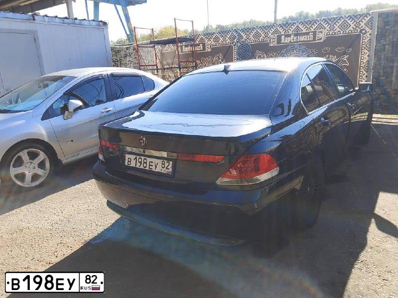 Фото автомобиля BMW SERIE 7, 2002 — госномер С728НМ40. Цвет: ЧЕРНЫЙ