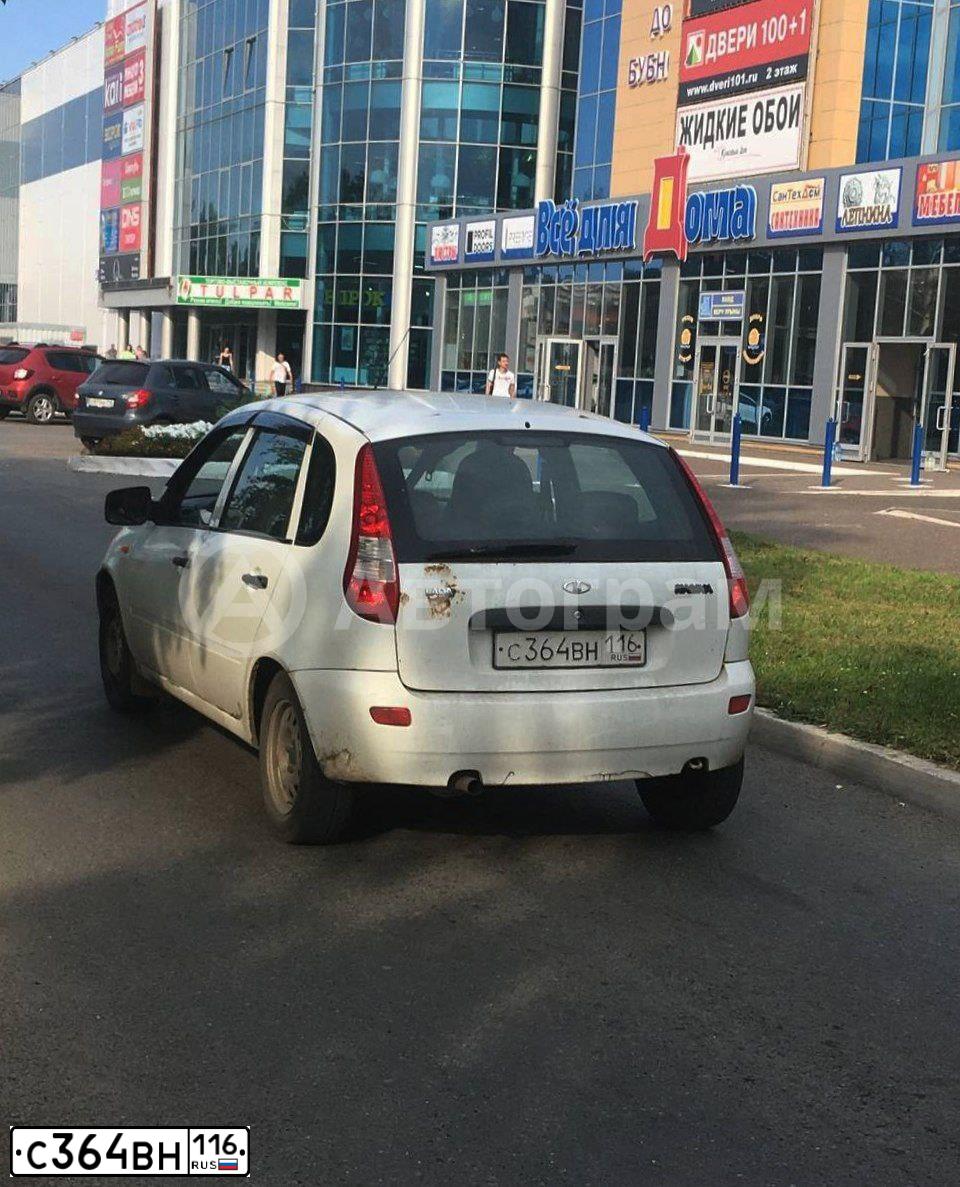 Фото автомобиля LADA 1119 KALINA, 2012 — госномер С364ВН116. Цвет: БЕЛЫЙ