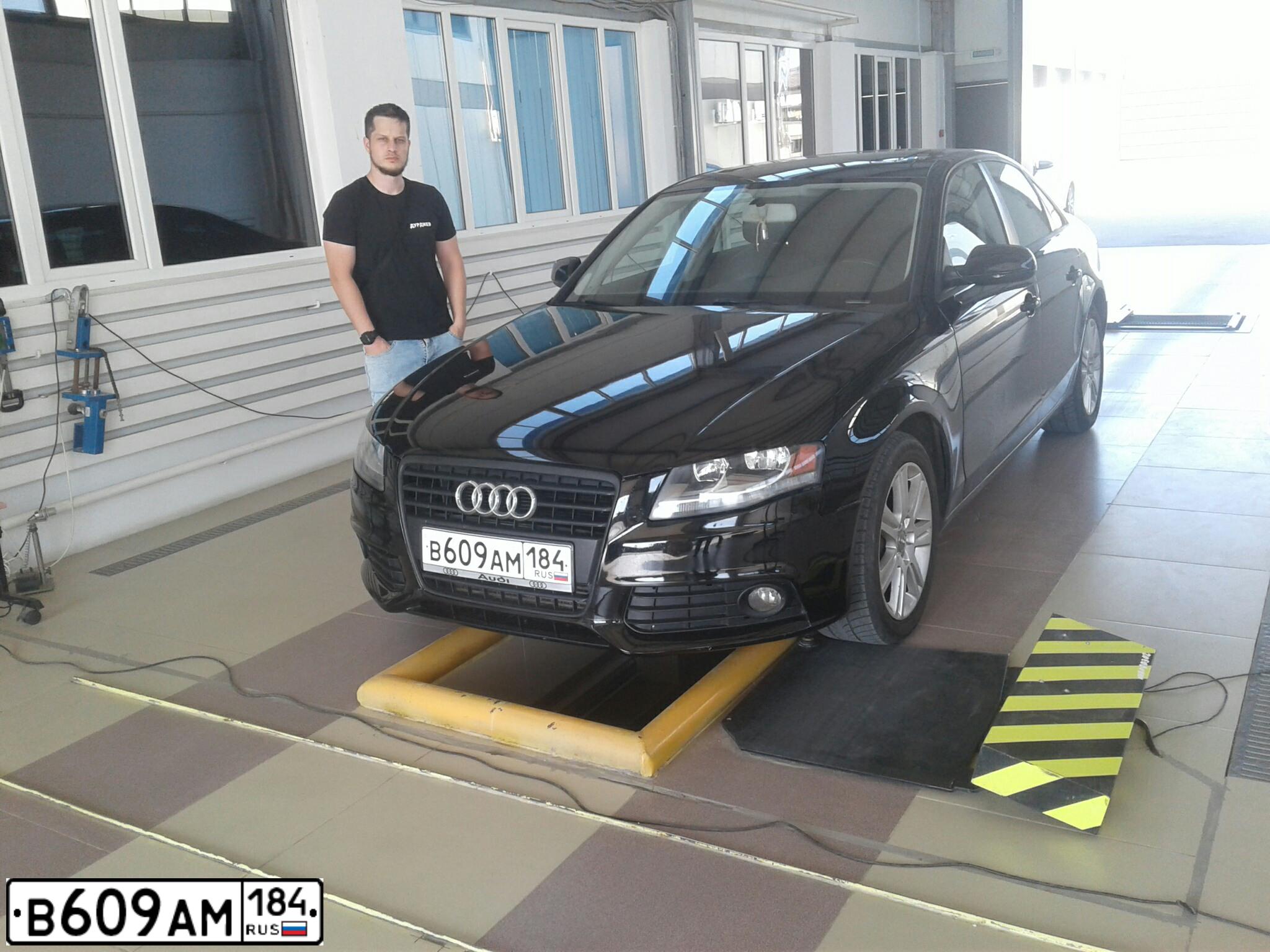Фото автомобиля AUDI АУДИ A4, 2011 — госномер В609АМ184. Цвет: ЧЕРНЫЙ