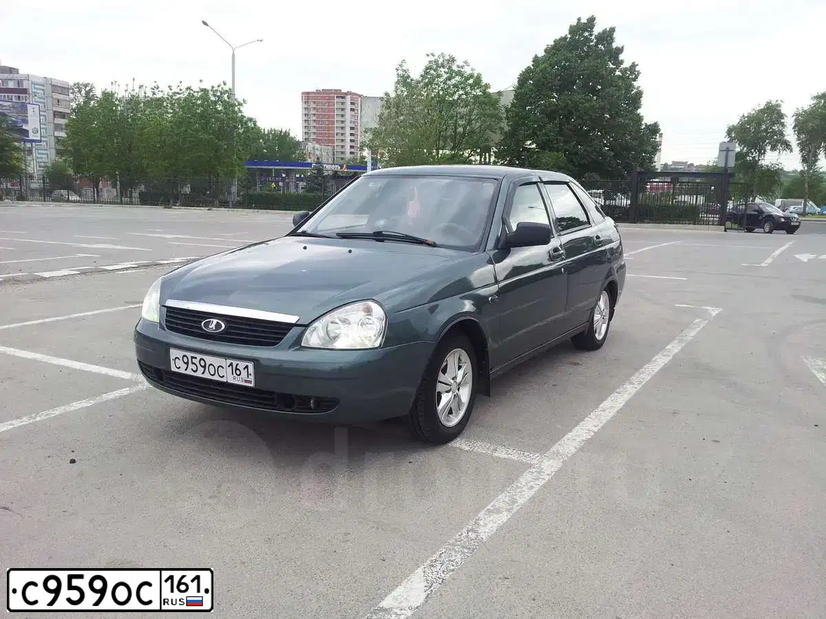 Фото автомобиля LADA 2172 PRIORA, 2008 — госномер С959ОС161. Цвет: СЕРО-СИНЕ-ЗЕЛЕНЫЙ