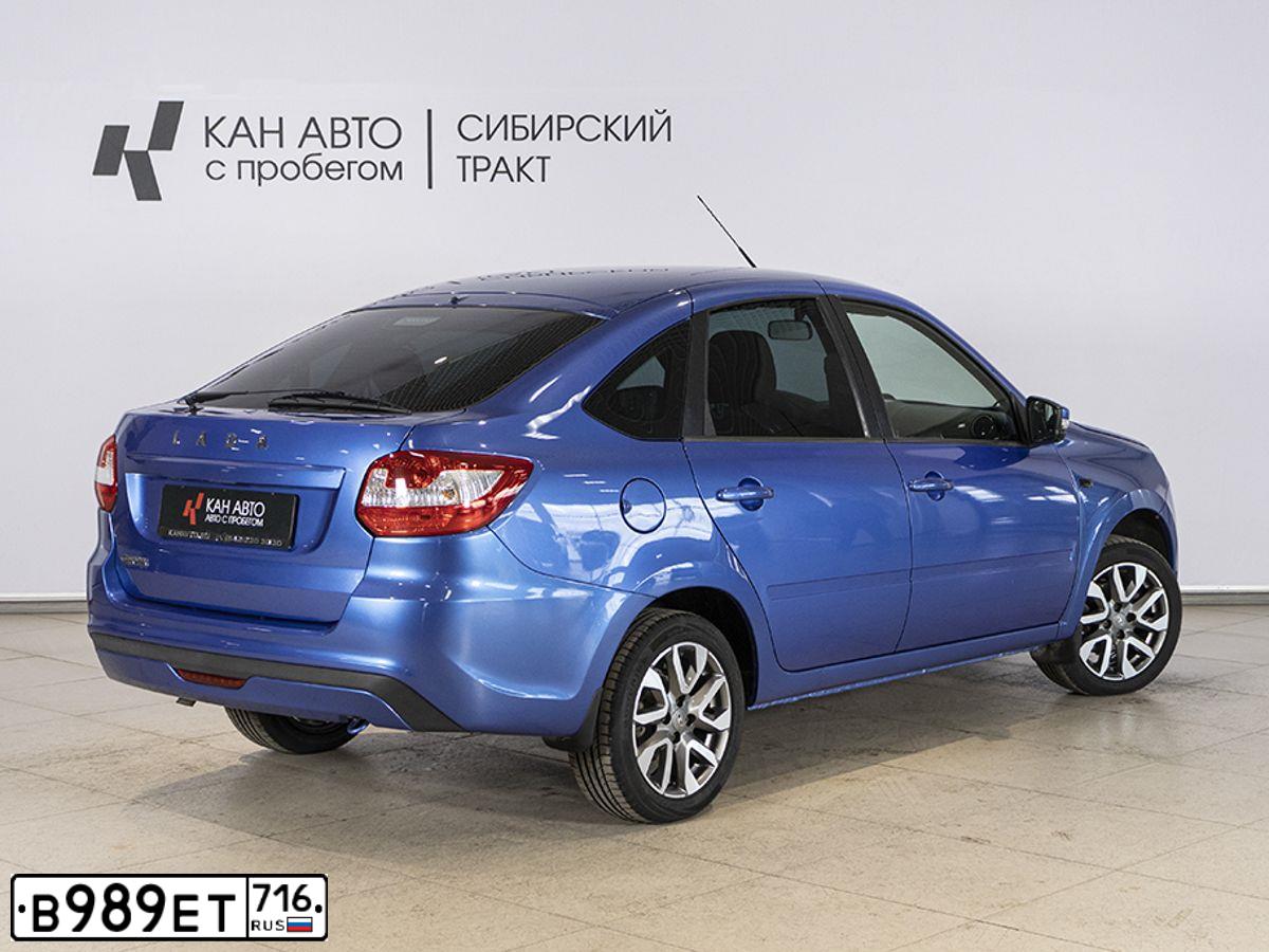 Фото автомобиля LADA 2191 GRANTA, 2018 — госномер В989ЕТ716. Цвет: ЯРКО-СИНИЙ