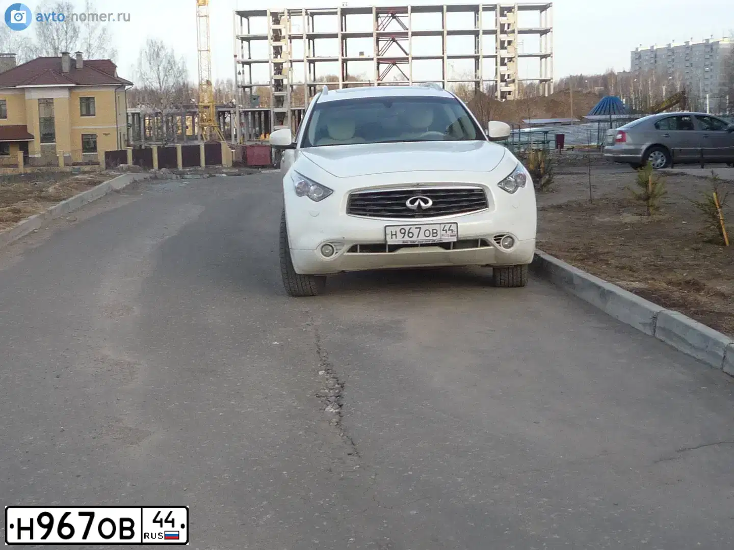 Фото автомобиля LADA 2109 SAMARA, 2002 — госномер Н967ОР44. Цвет: СЕРЕБРИСТО-ЯРКО-СИНИЙ