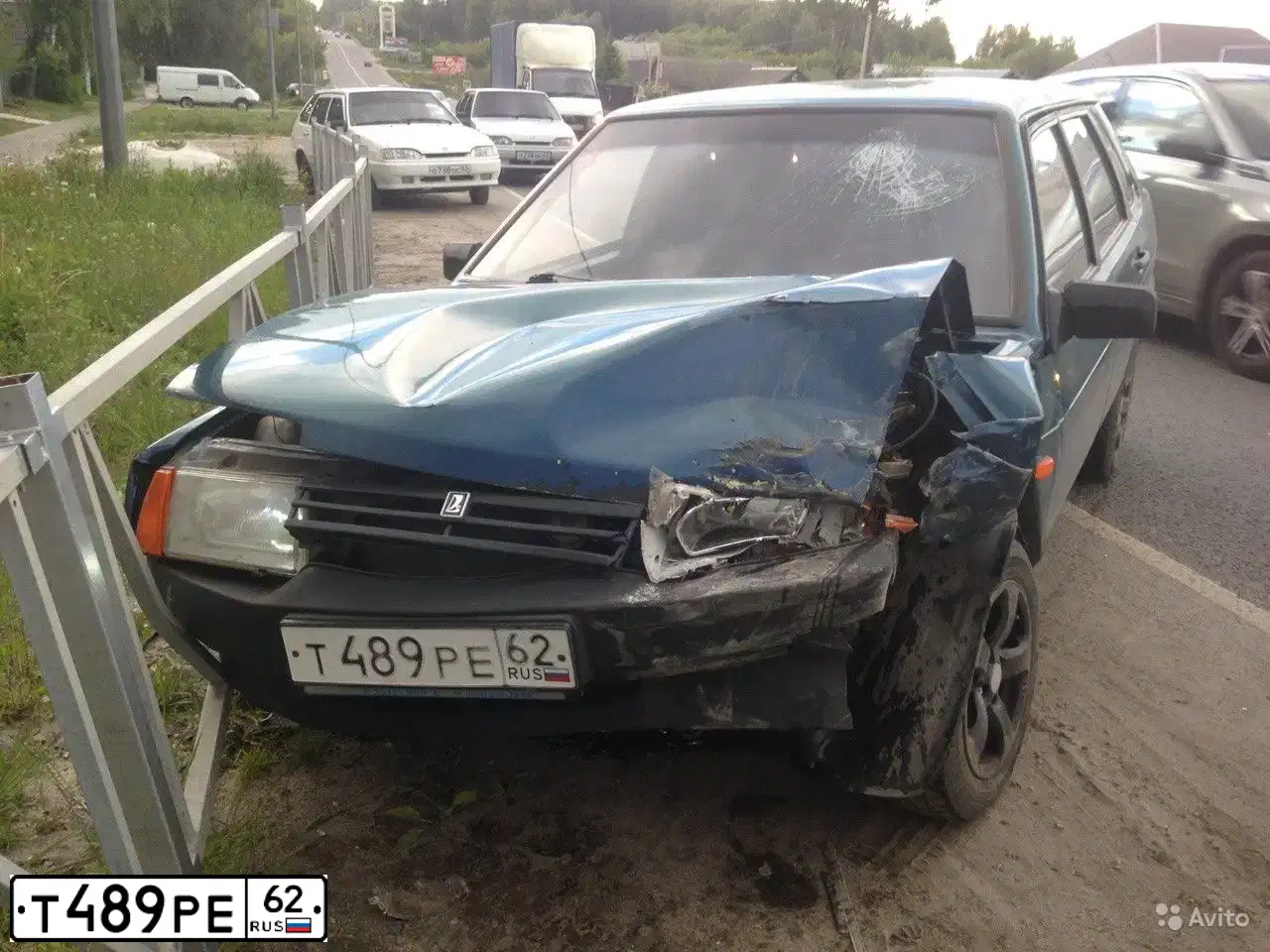 Фото автомобиля LADA 2109 SAMARA, 2004 — госномер К505НЕ05. Цвет: СИНЕ-ЗЕЛЕНЫЙ