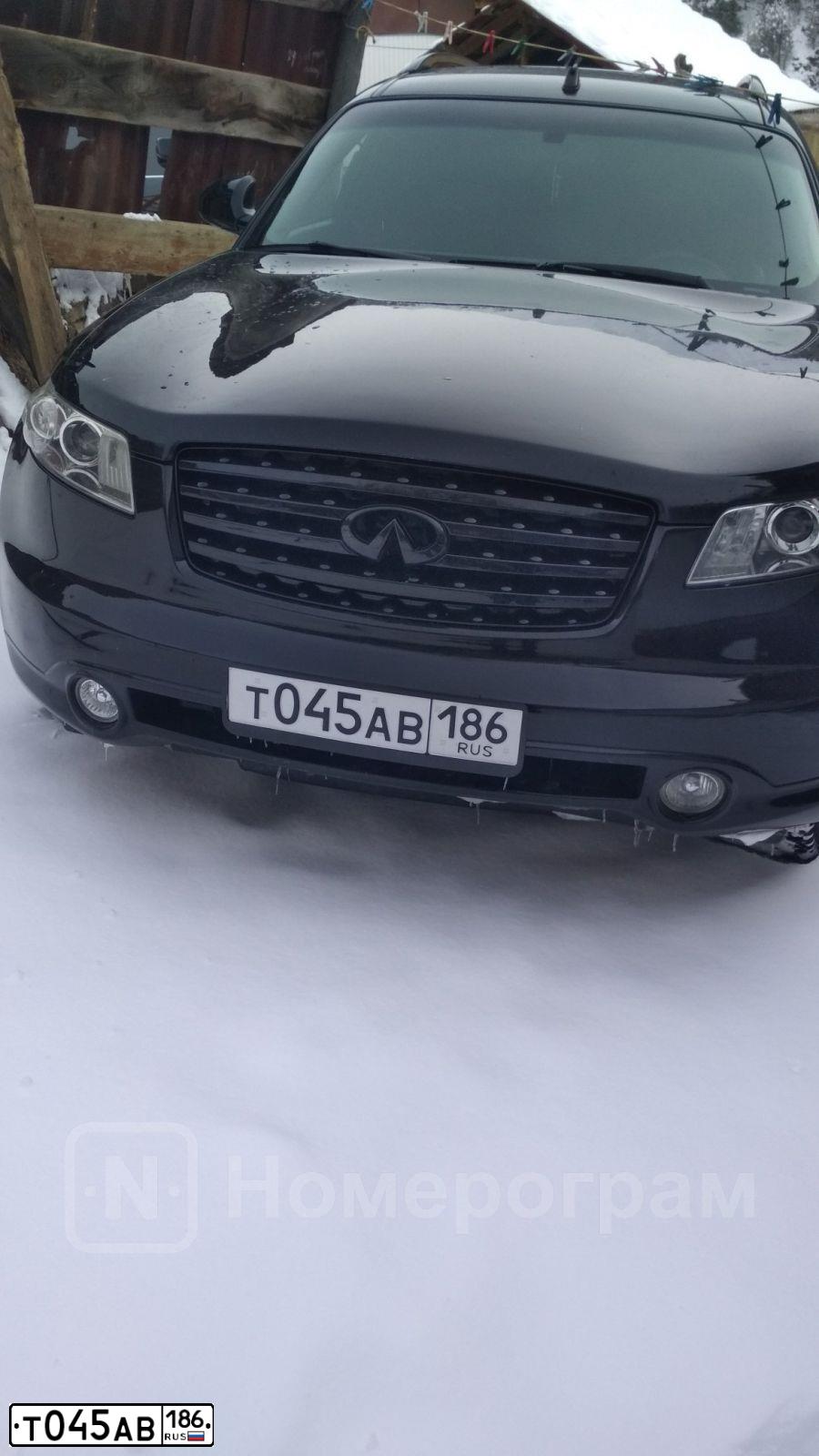 Фото автомобиля INFINITI FX45, 2003 — госномер У780ОХ05