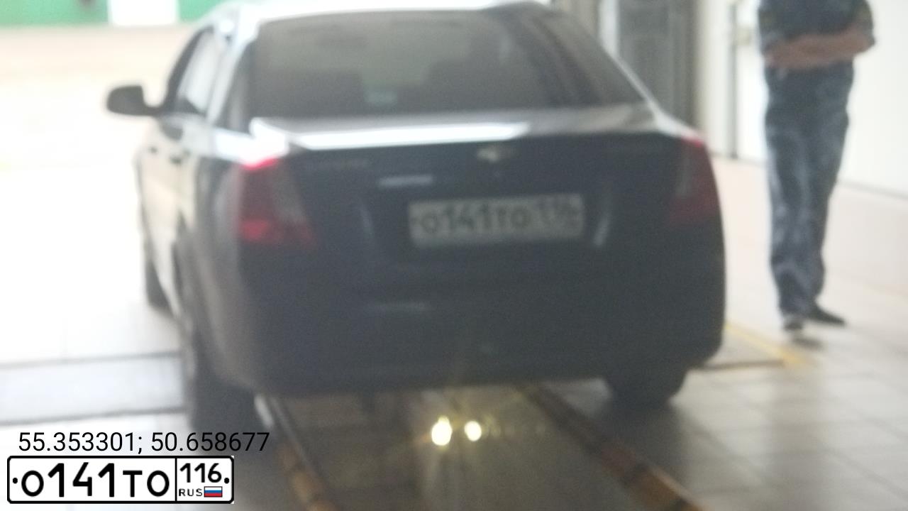 Фото автомобиля CHEVROLET LACETTI, 2011 — госномер О141ТО116. Цвет: ЧЕРНЫЙ
