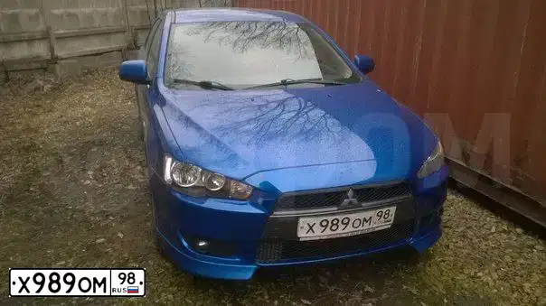 Фото автомобиля MITSUBISHI LANCER, 2008 — госномер К388ТА69. Цвет: синий
