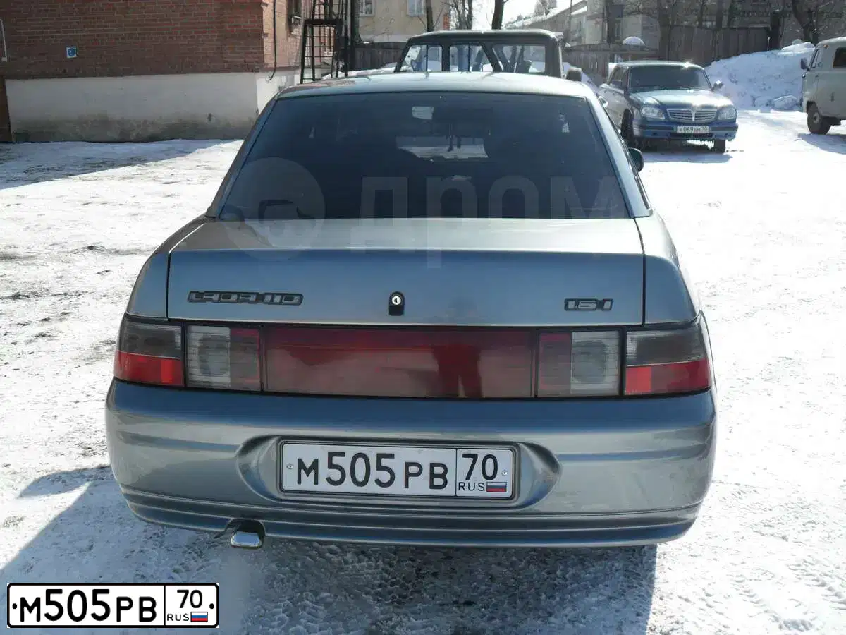 Фото автомобиля LADA 2110, 2006 — госномер М505РВ70. Цвет: СЕРО-ЗЕЛЕНЫЙ