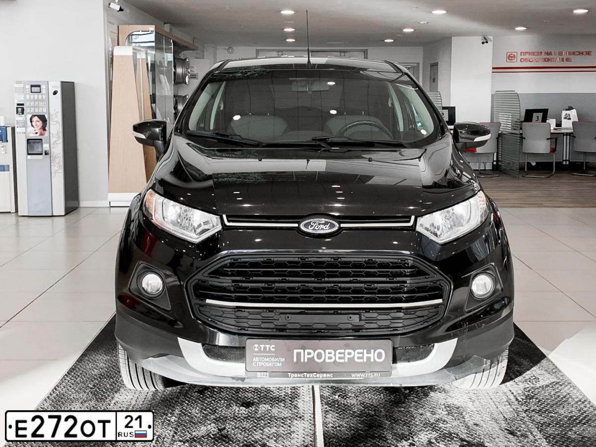 Фото автомобиля FORD ECOSPORT, 2016 — госномер Е272ОТ21. Цвет: ЧЕРНЫЙ