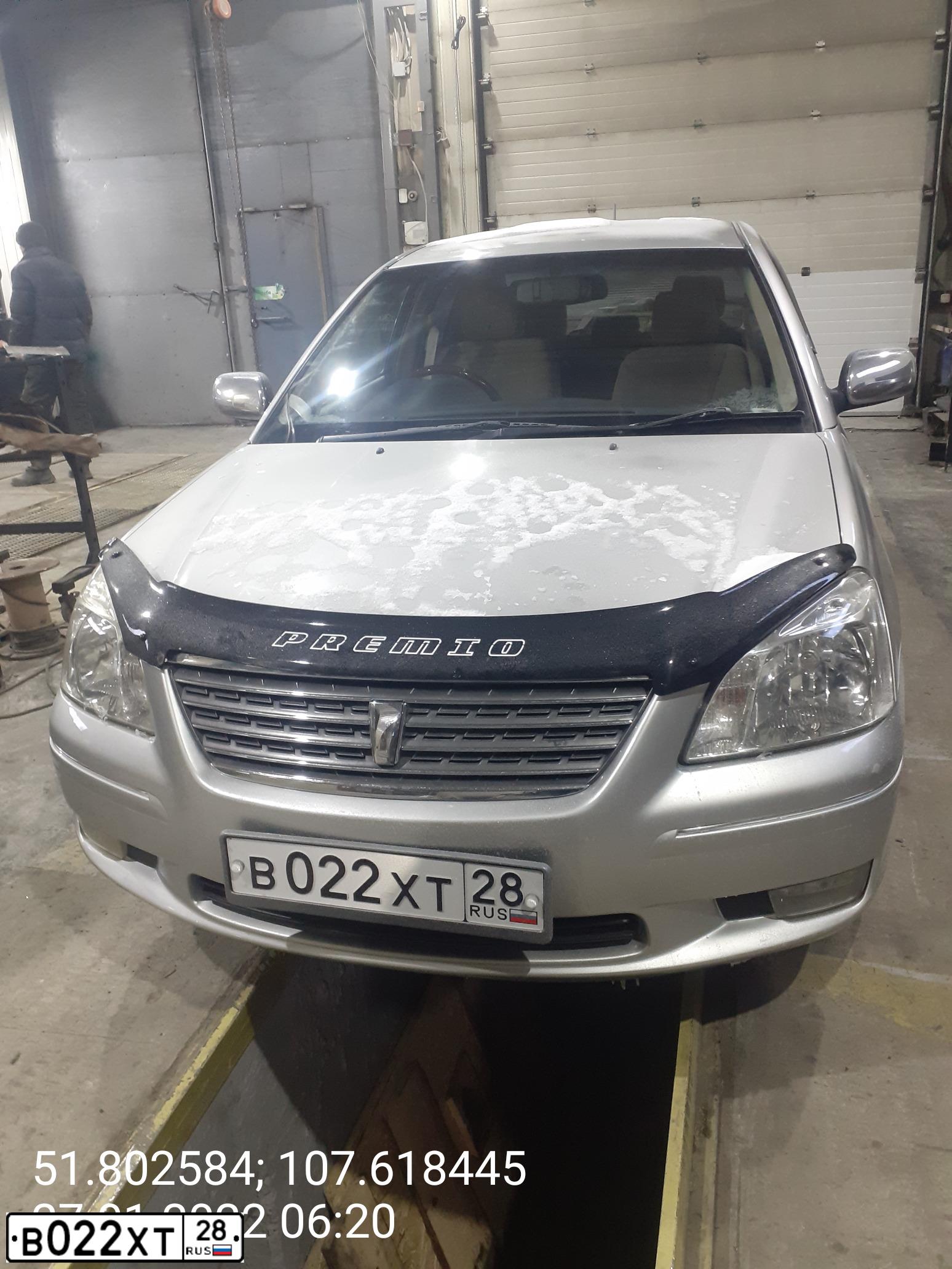Фото автомобиля TOYOTA PREMIO, 2002 — госномер О330КТ75