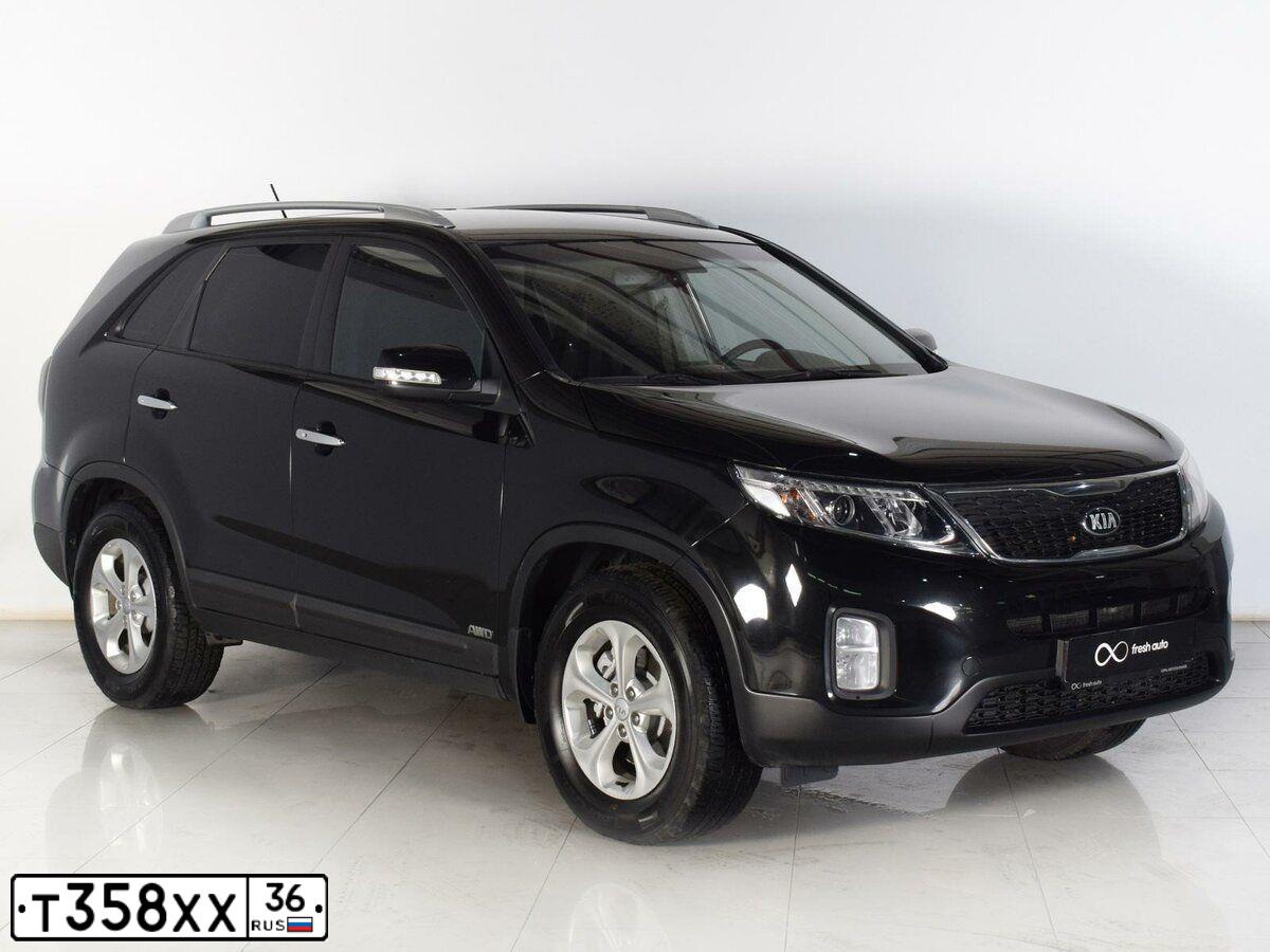 Фото автомобиля KIA SORENTO, 2014 — госномер Н036МК36. Цвет: ЧЕРНЫЙ
