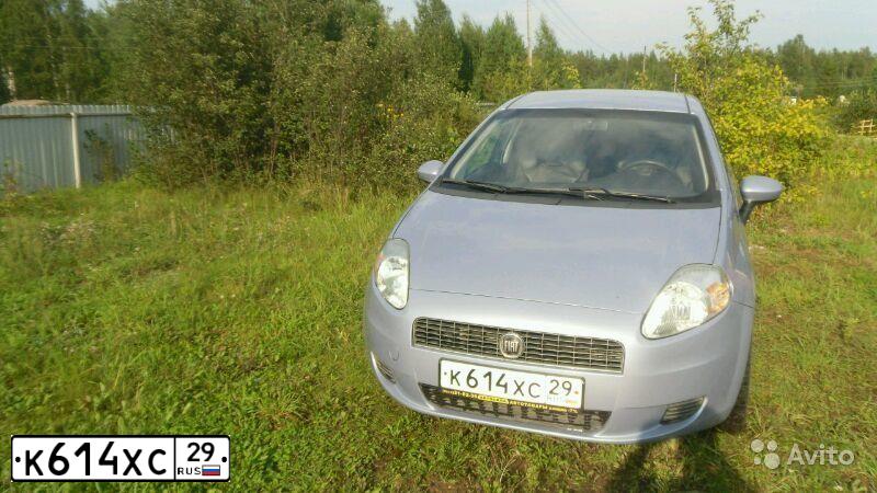 Фото автомобиля FIAT PUNTO, 2007 — госномер М541ВР35. Цвет: голубой