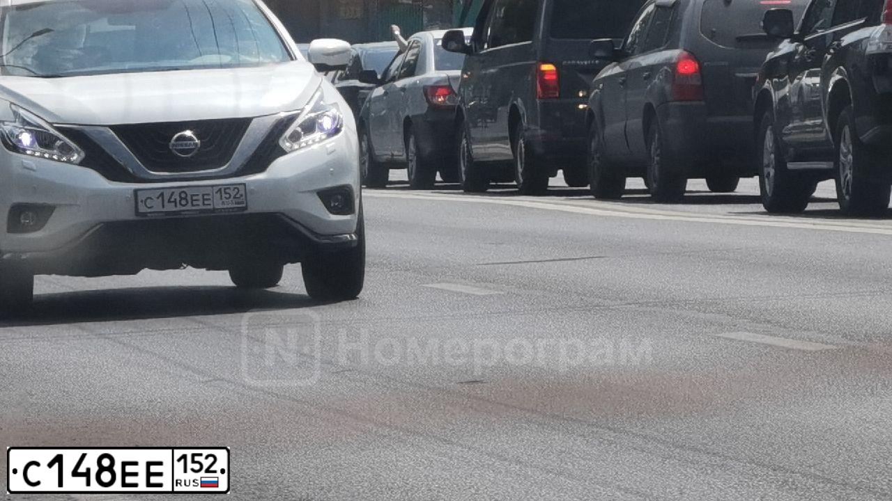 Фото автомобиля NISSAN MURANO, 2017 — госномер С148ЕЕ152. Цвет: Белый