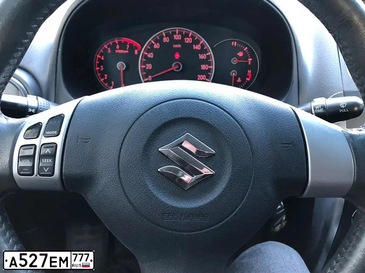 Фото автомобиля SUZUKI SX 4, 2008 — госномер Р875АВ790. Цвет: синий