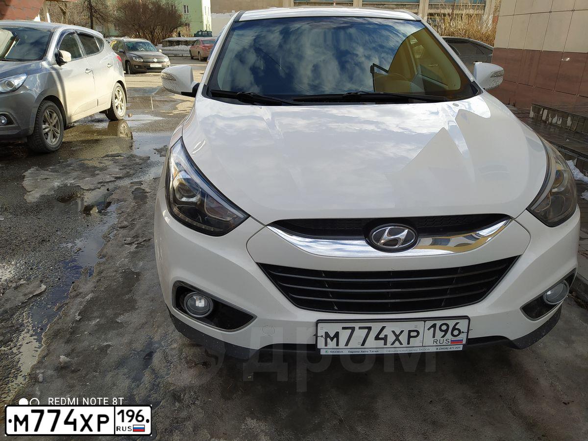 Фото автомобиля ХЕНДЭ IX35, 2014 — госномер Т504ЕУ196. Цвет: Белый