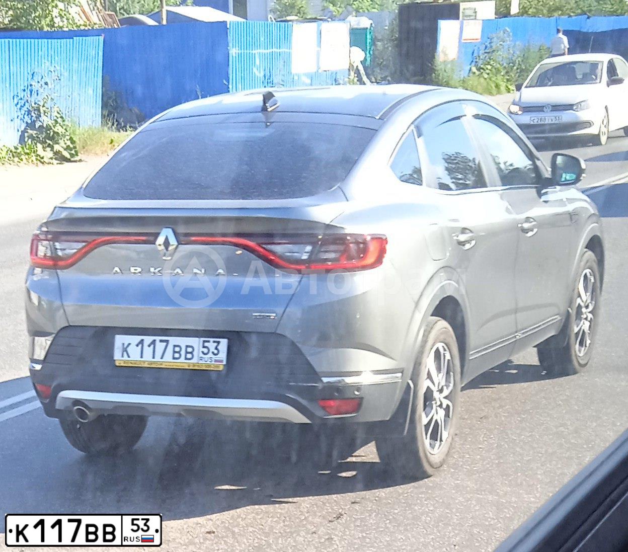Фото автомобиля RENAULT ARKANA, 2021 — госномер Н347НТ10. Цвет: ТЕМНО-СЕРЫЙ