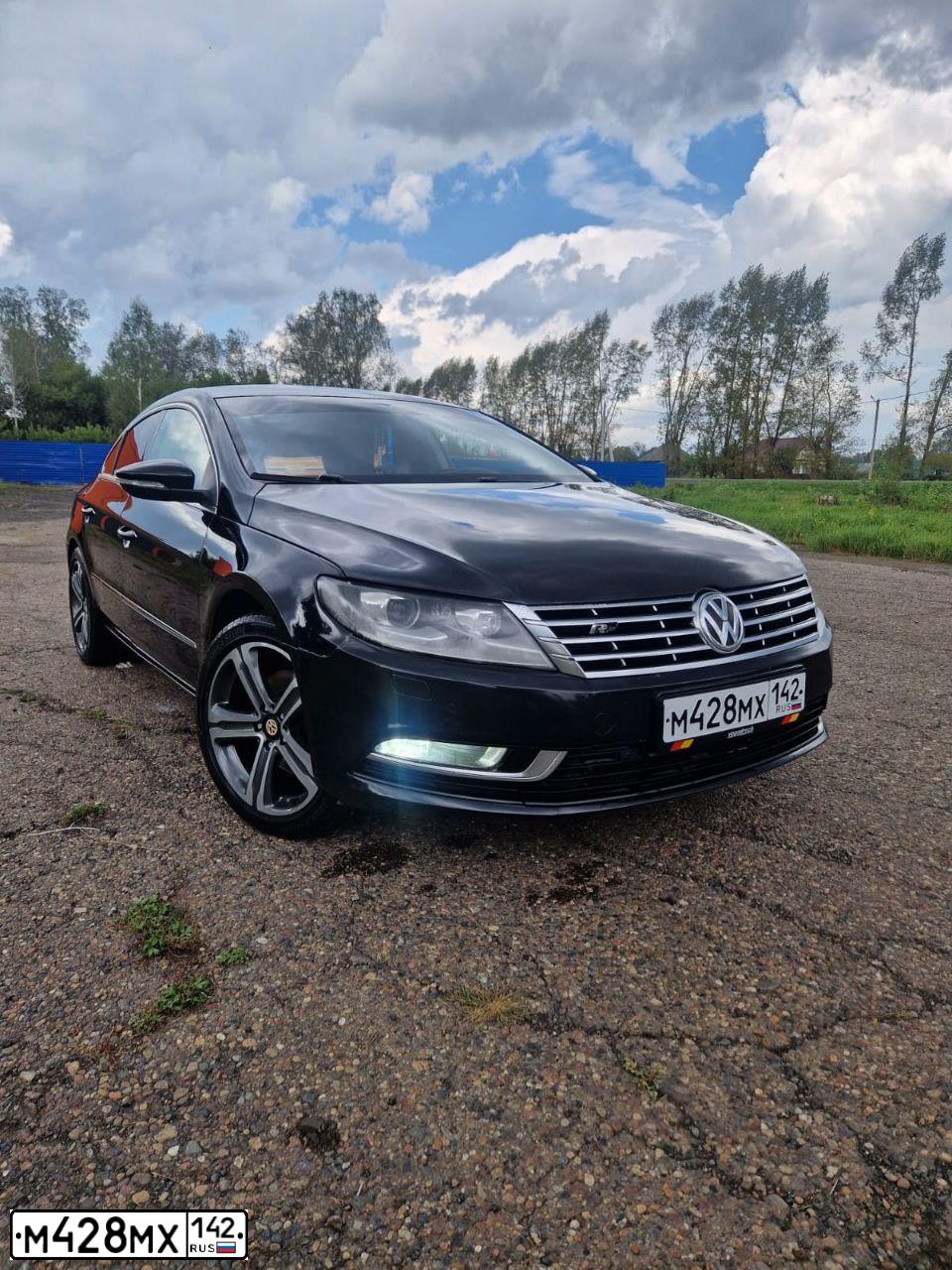 Фото автомобиля VOLKSWAGEN CC, 2012 — госномер М428МХ142. Цвет: ЧЕРНЫЙ