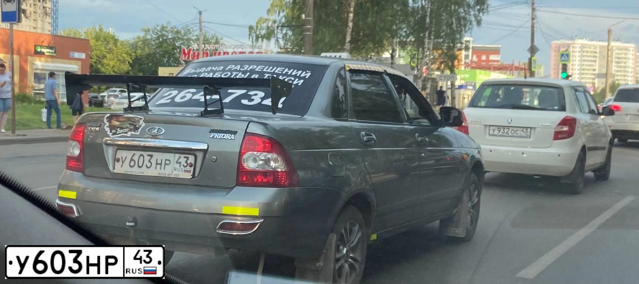 Фото автомобиля LADA 2170 PRIORA, 2011 — госномер У603НР43. Цвет: СРЕДНИЙ СЕРО-ЗЕЛЕНЫЙ МЕТ