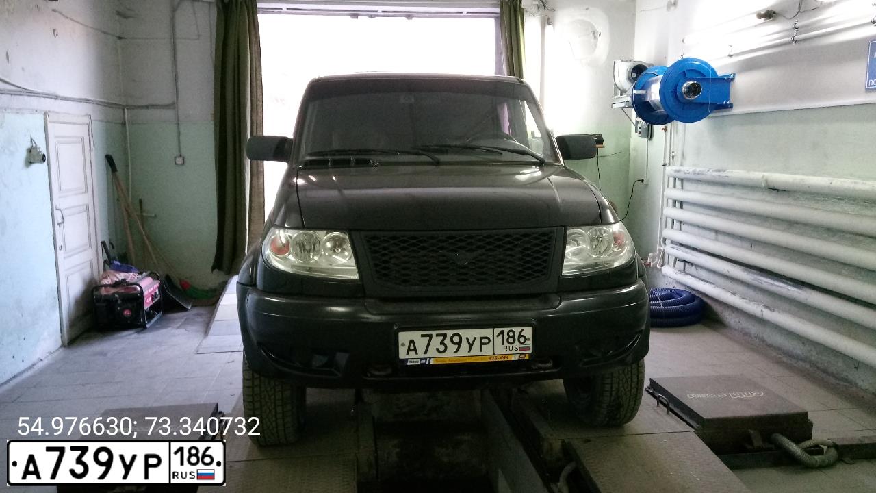Фото автомобиля УАЗ PICKUP, 2012 — госномер А739УР186