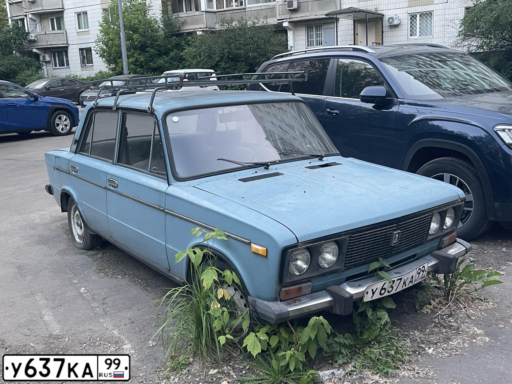 Фото автомобиля LADA 2106, 1995 — госномер У637КА99. Цвет: голубой