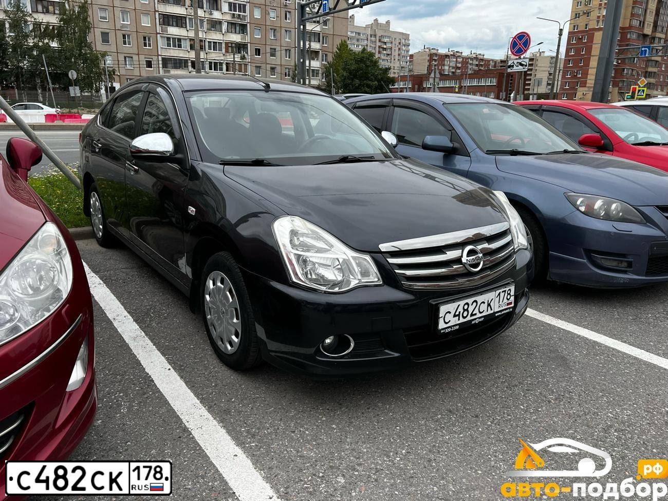 Фото автомобиля NISSAN ALMERA /AVTOVAZ/, 2014 — госномер С482СК178. Цвет: ЧЕРНЫЙ